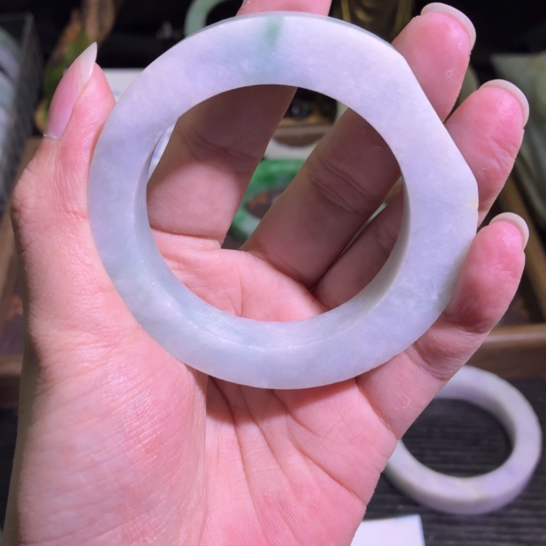 定制翡翠未镶嵌缅甸翡翠A货手镯毛胚定制