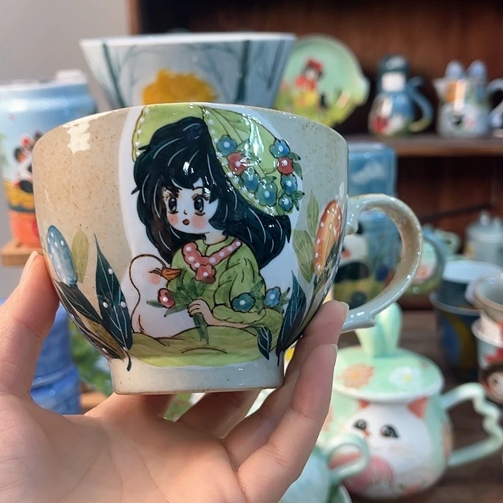 陶景德镇釉下手绘陶瓷