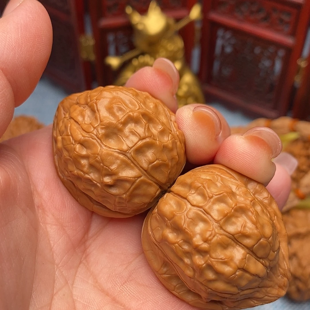 把件文玩核桃35全品毕业龟甲纹