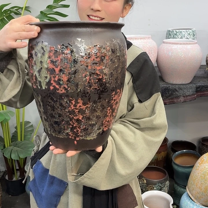 23×31-粗陶花盆有孔-买买买