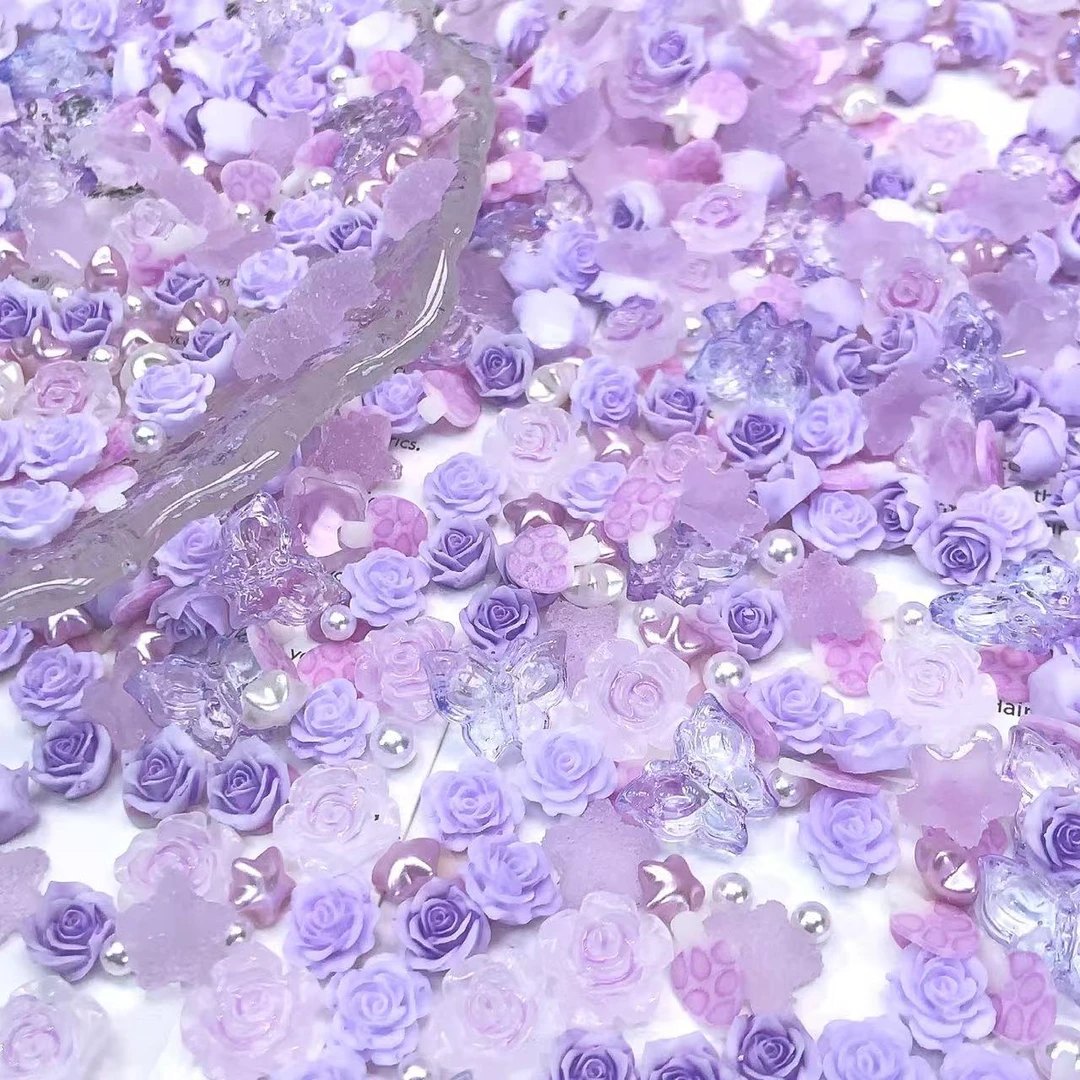 【紫晶梦语】花花合集！！美甲工具手工！！