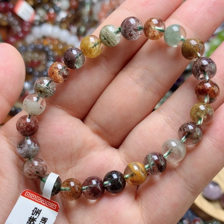 水晶手链未镶嵌小**啦天然