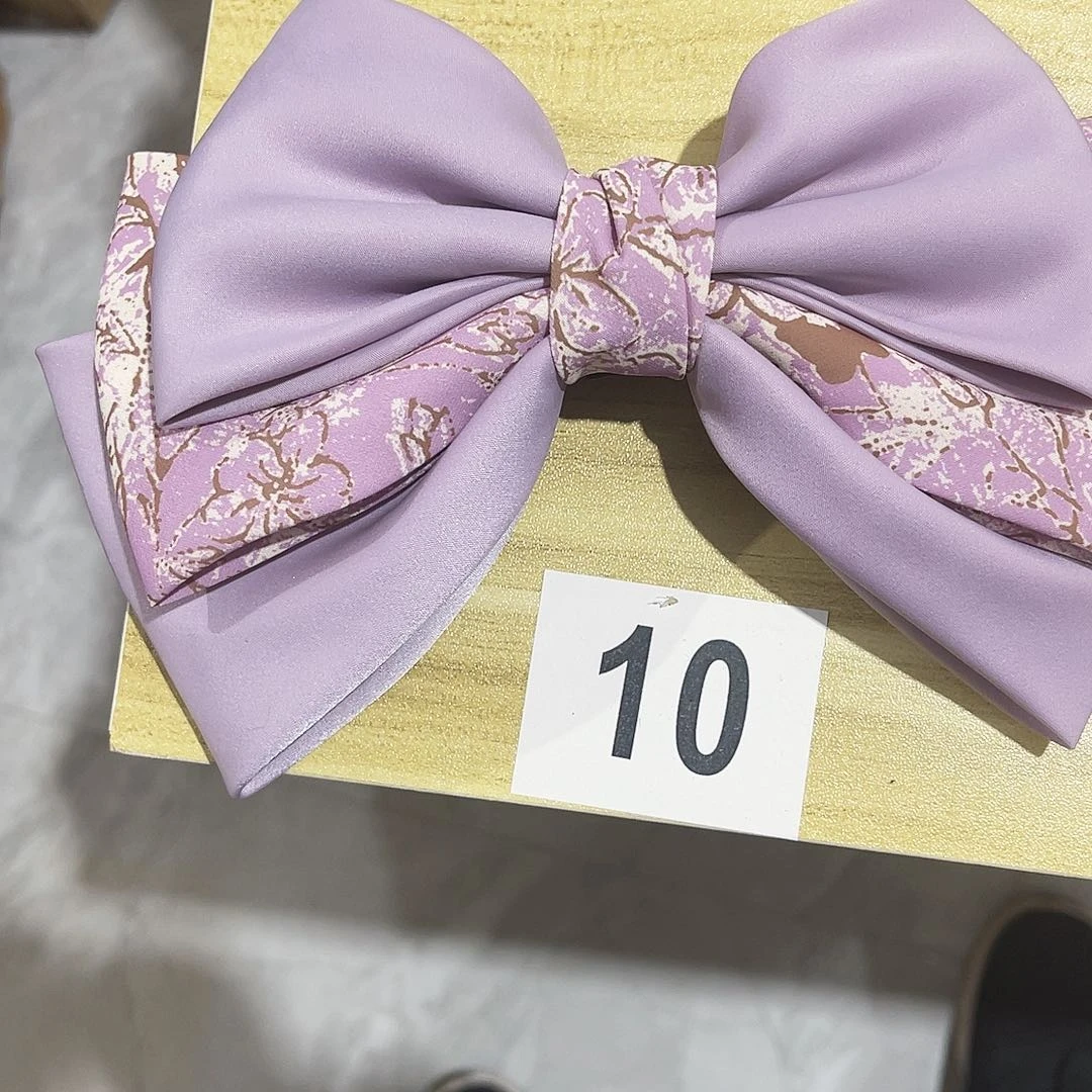 皮质铁合金蝴蝶结发夹