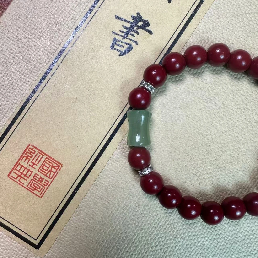 F-686精美砂砂玉竹节女士单圈手串（不带礼盒）