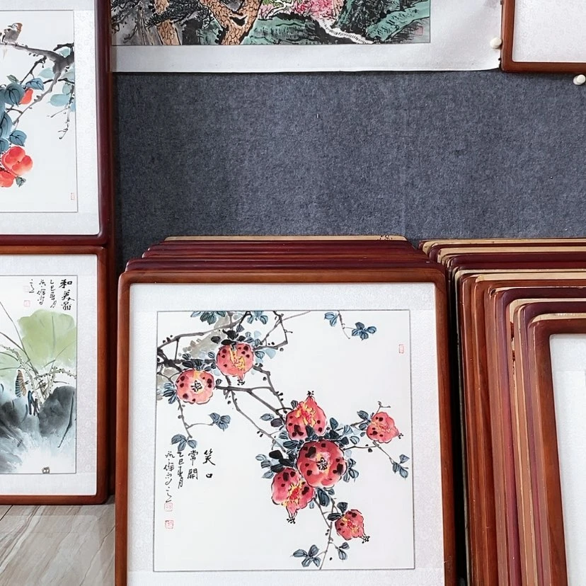 【闪购商品】国画书画作品带框63×63厘米