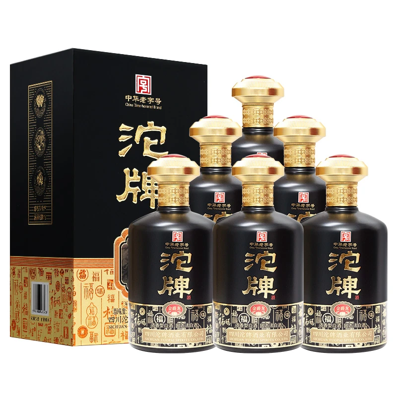 沱牌金爵龙52度 浓香型白酒纯粮食酒婚宴礼盒酒2/6盒51-60度500ml