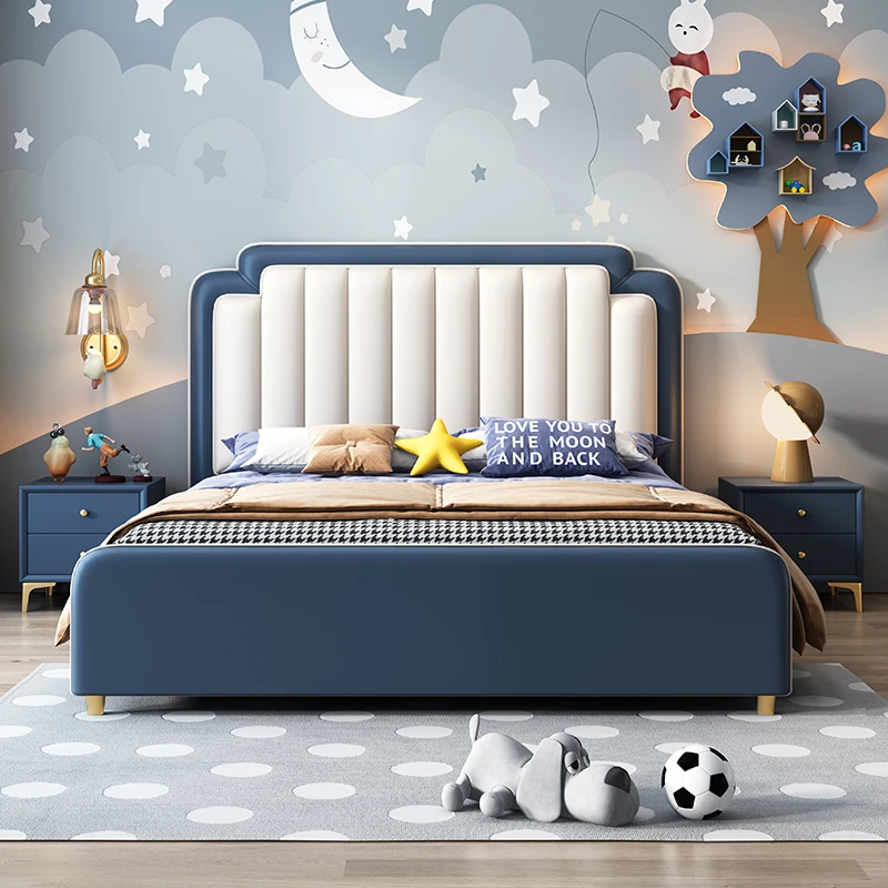 索斯娜儿童家具钢琴键儿童床1.35米男孩1.5米女孩公主床