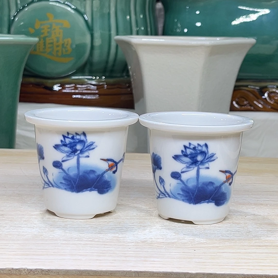 陶瓷绿植多肉微瑕花盆口径6.5*6