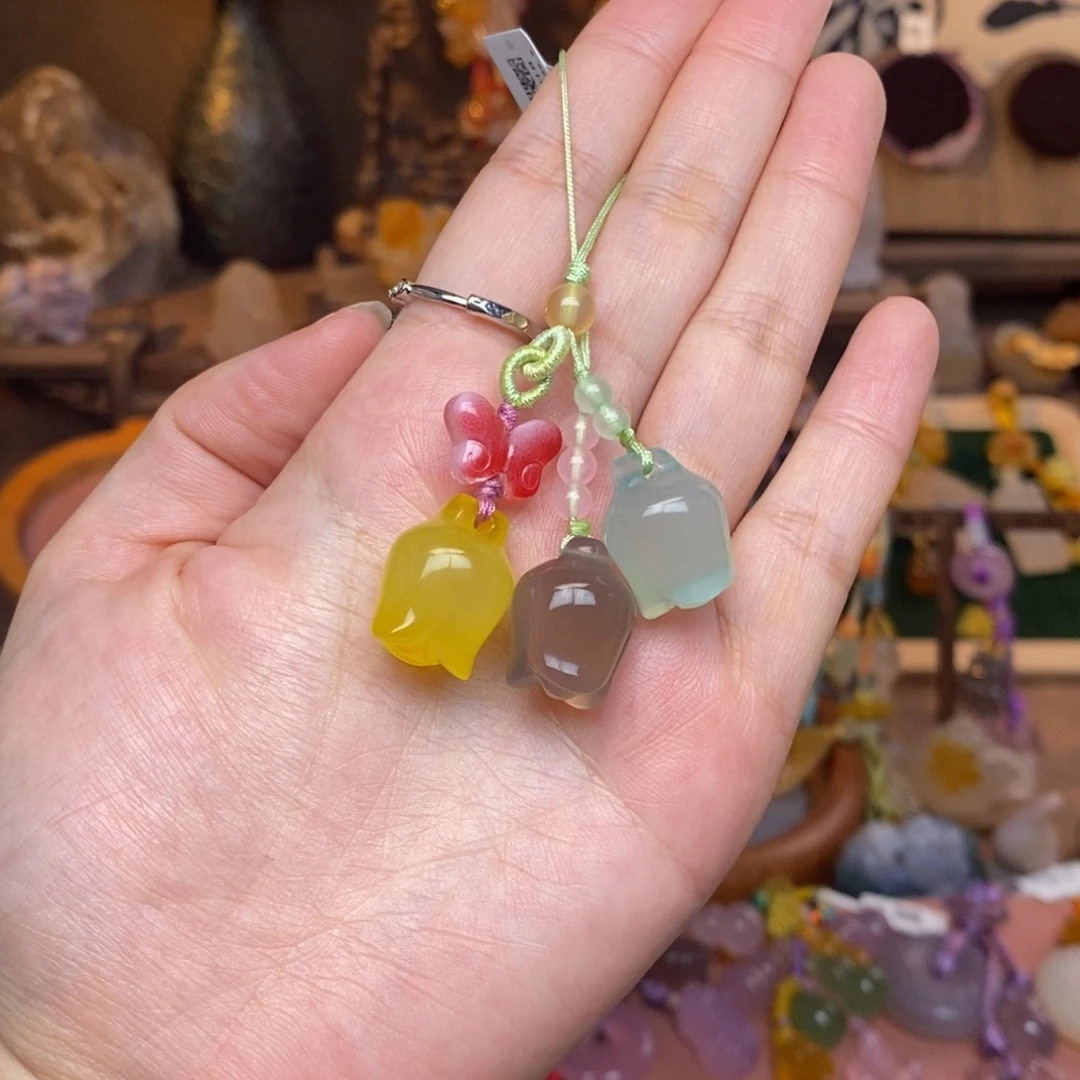 玛瑙/玉髓未镶嵌车挂