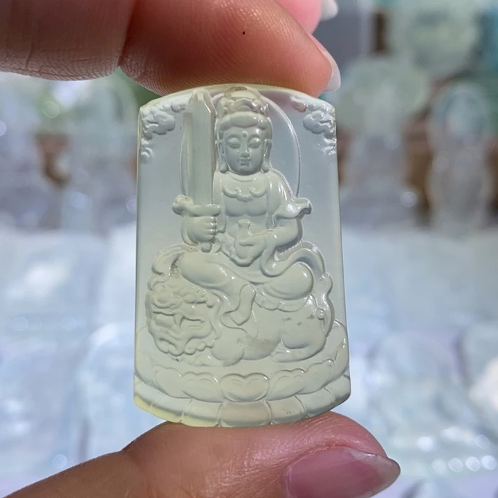 岫玉未镶嵌吊坠吊坠