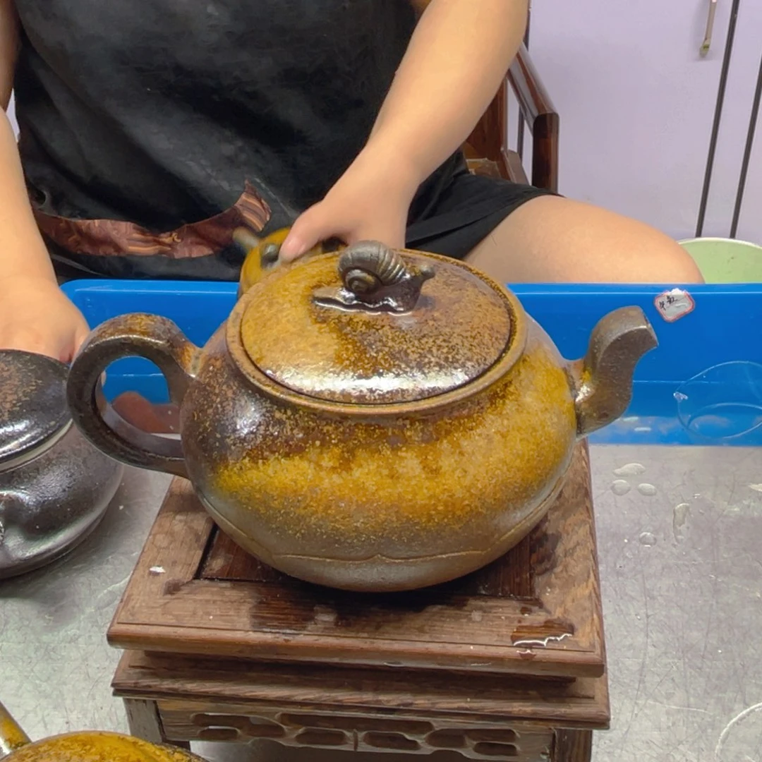 茶壶紫砂宜兴紫砂底槽清柴烧300cc