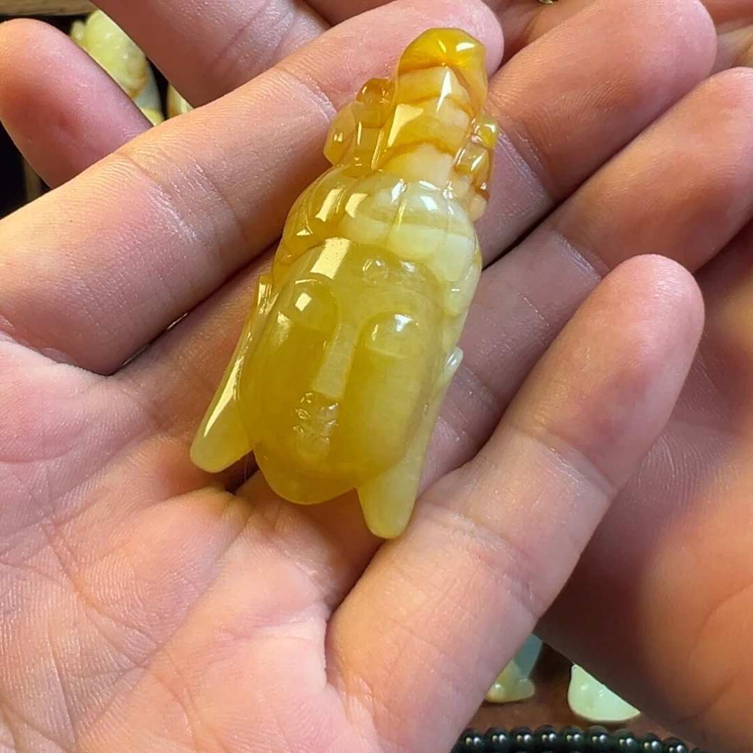 未镶嵌岫玉手把件天然岫玉