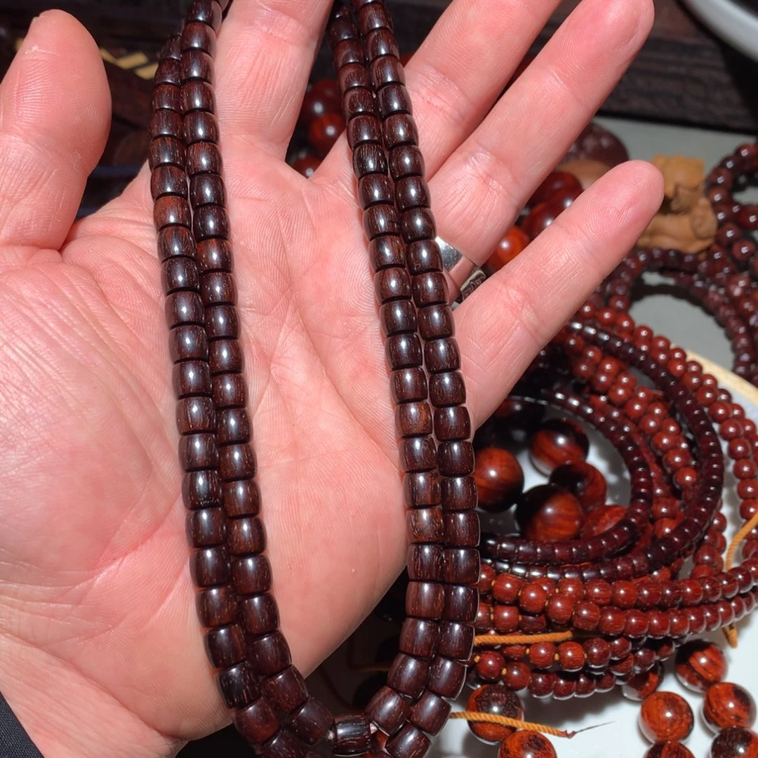 小叶紫檀手串/手链琴杆料7.2/6.8