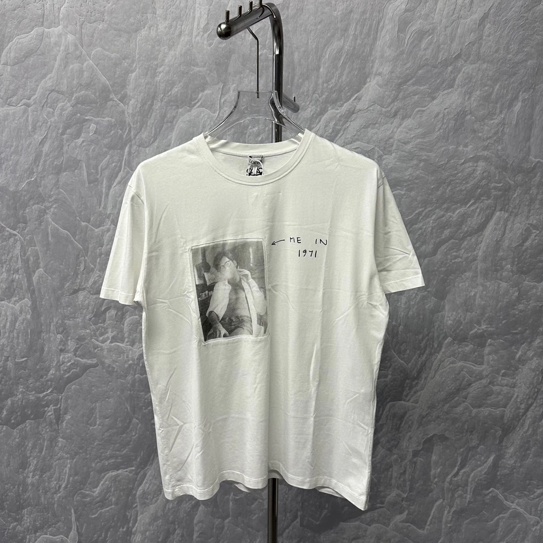 未使用 LOEWE/罗意威 人像印花短袖 M码 D17989