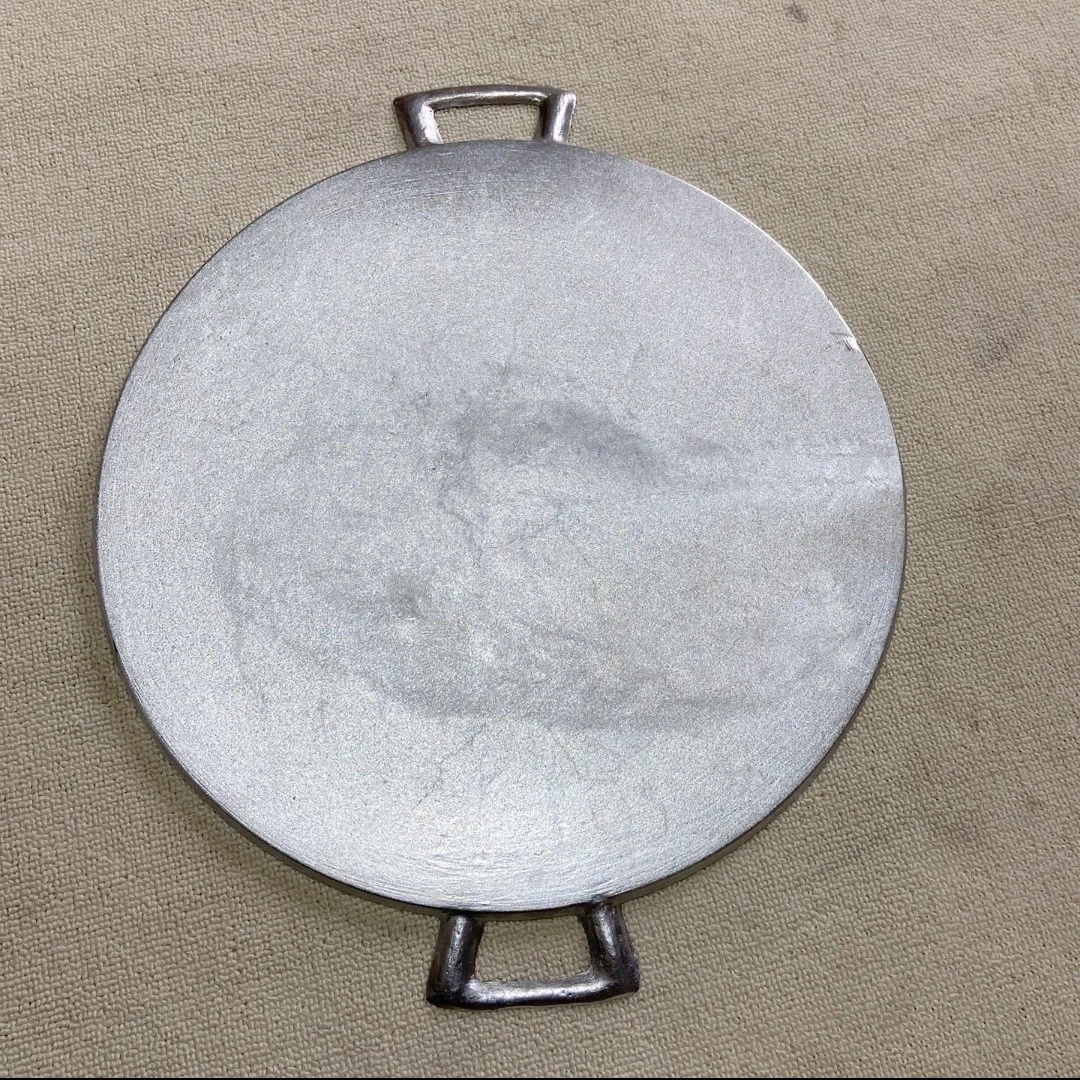 纯平加厚老式铝鏊子家用鏊子烙手工山东煎饼鏊子手工平底锅烙饼