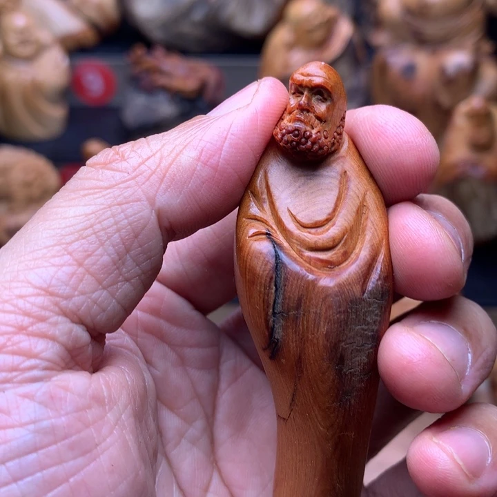 柏木（崖柏）崖柏陈化料手把件