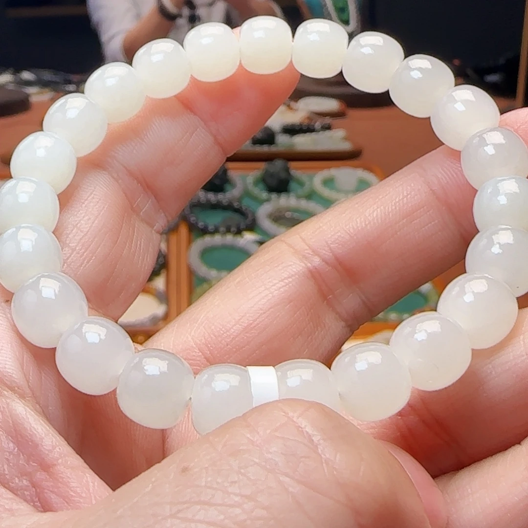 和田玉未镶嵌手链