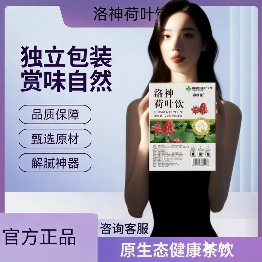 洛神荷叶饮桑葚玫瑰山楂橘皮茉莉花茶独立包装优质食材配比