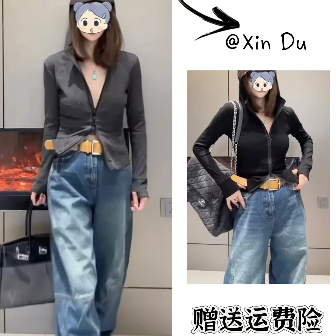 2025秋季新款时尚显瘦气质女士网红洋气两件套百搭款D22272