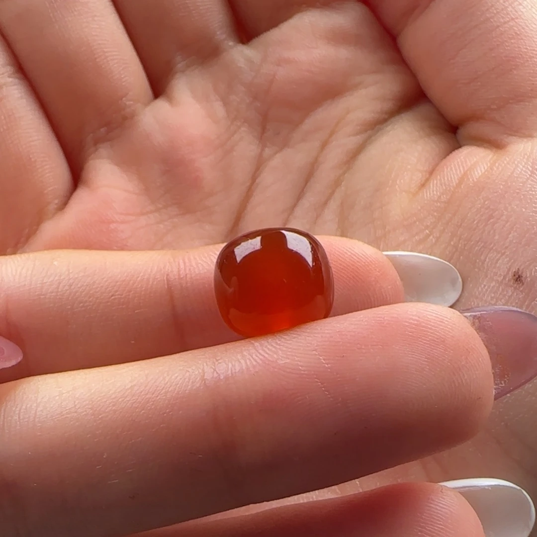 南红玛瑙未镶嵌老型11.4*9.8有洞纹