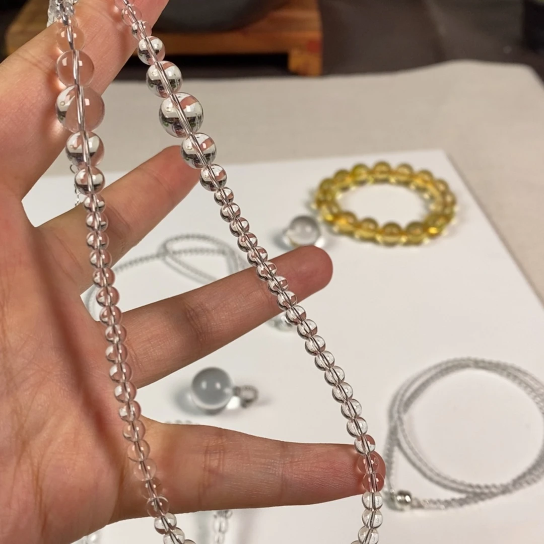 项链白水全净体 泡泡珠