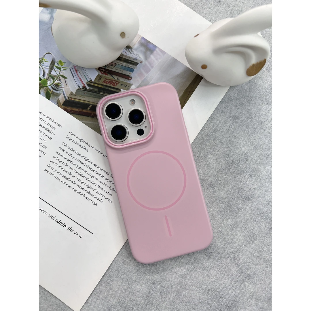 （肤感磨砂）纯色新款适用于iPhone16/15/14ProMax磁吸用品手机壳