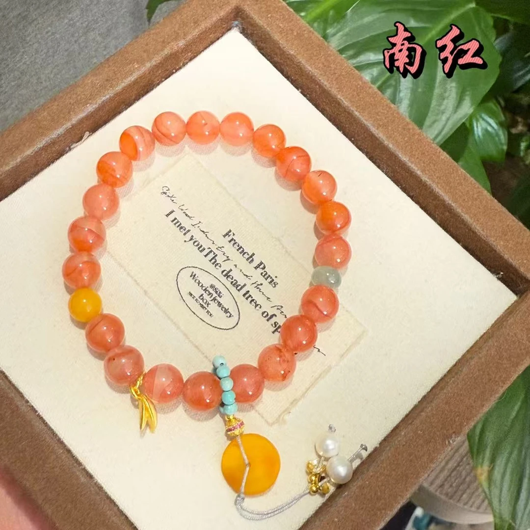 【十六珠宝】红颜｜南红8mm设计款AT112多样性发一