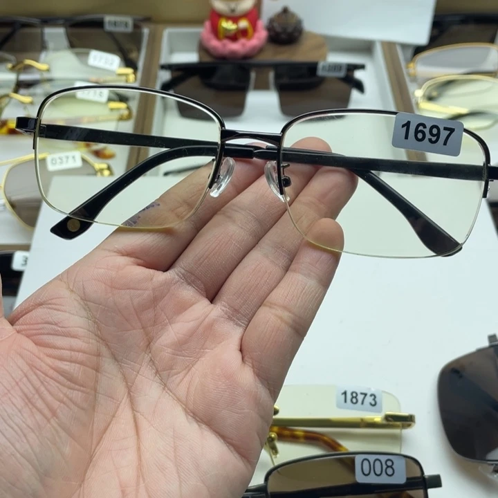 竹叶青半框眼镜 1697