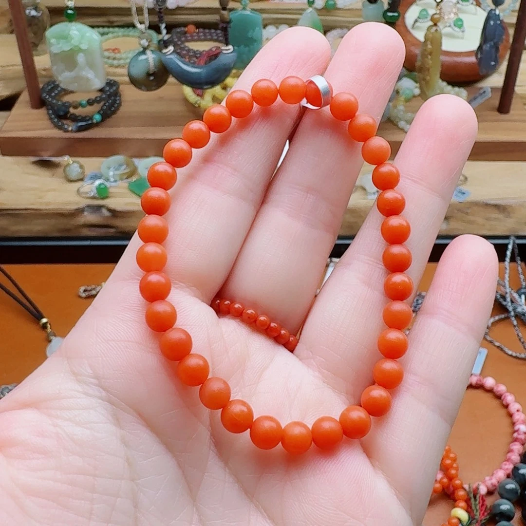 熙****南红玛瑙未镶嵌手链