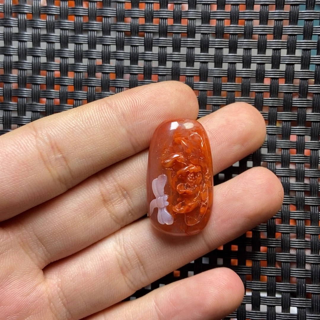 南红玛瑙未镶嵌吊坠(不含链)