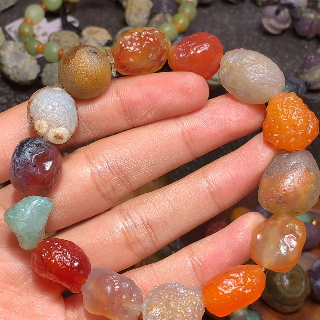 未镶嵌玛瑙/玉髓珠宝半成品