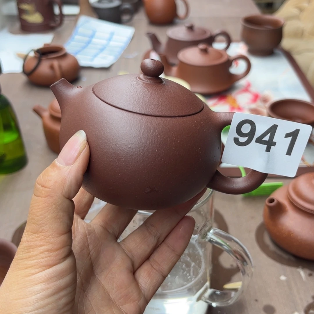 紫砂茶壶底槽清瑕疵170cc