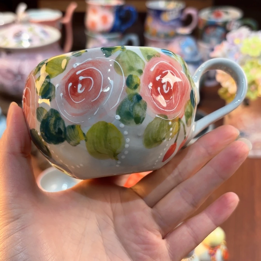 景德镇手绘高温釉下彩陶瓷茶具