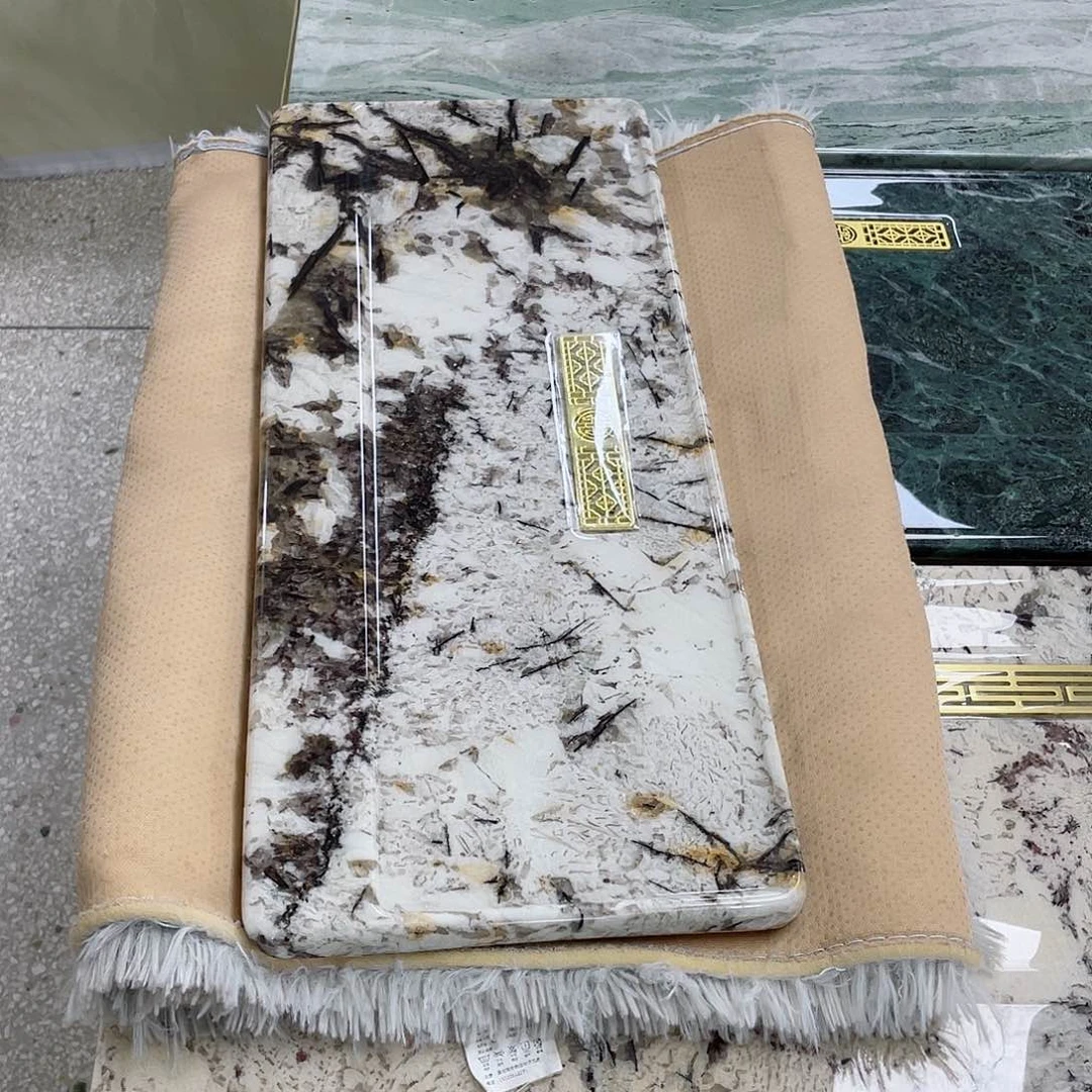 天然奢石雪山蓝茶盘60*25