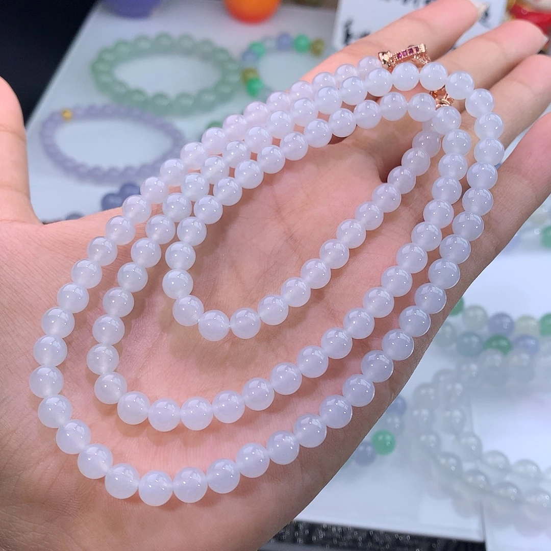 未镶嵌手链翡翠白月光项链