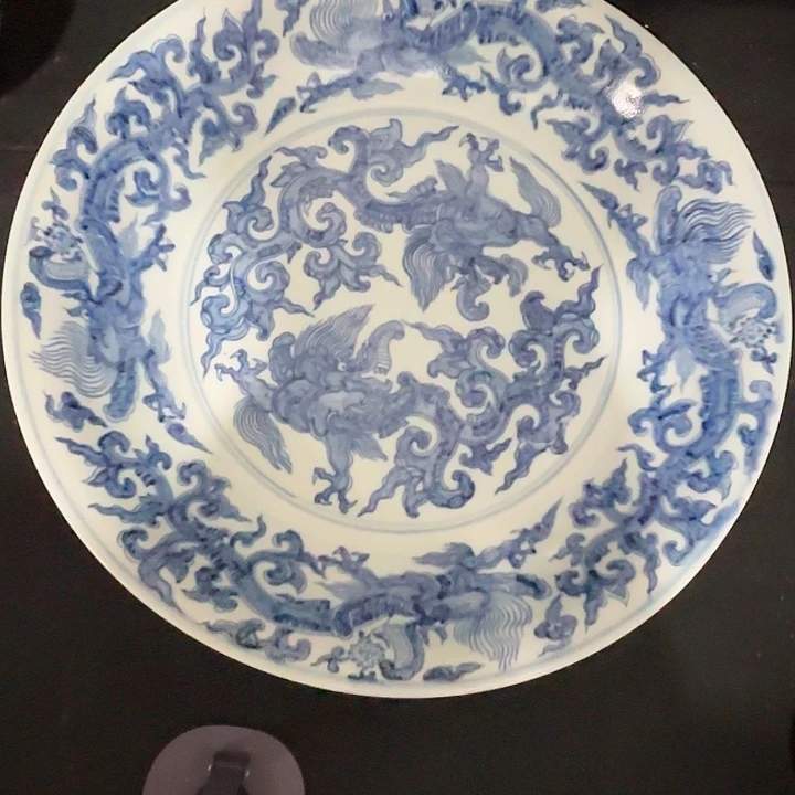 青花瓷器拍盘子22
