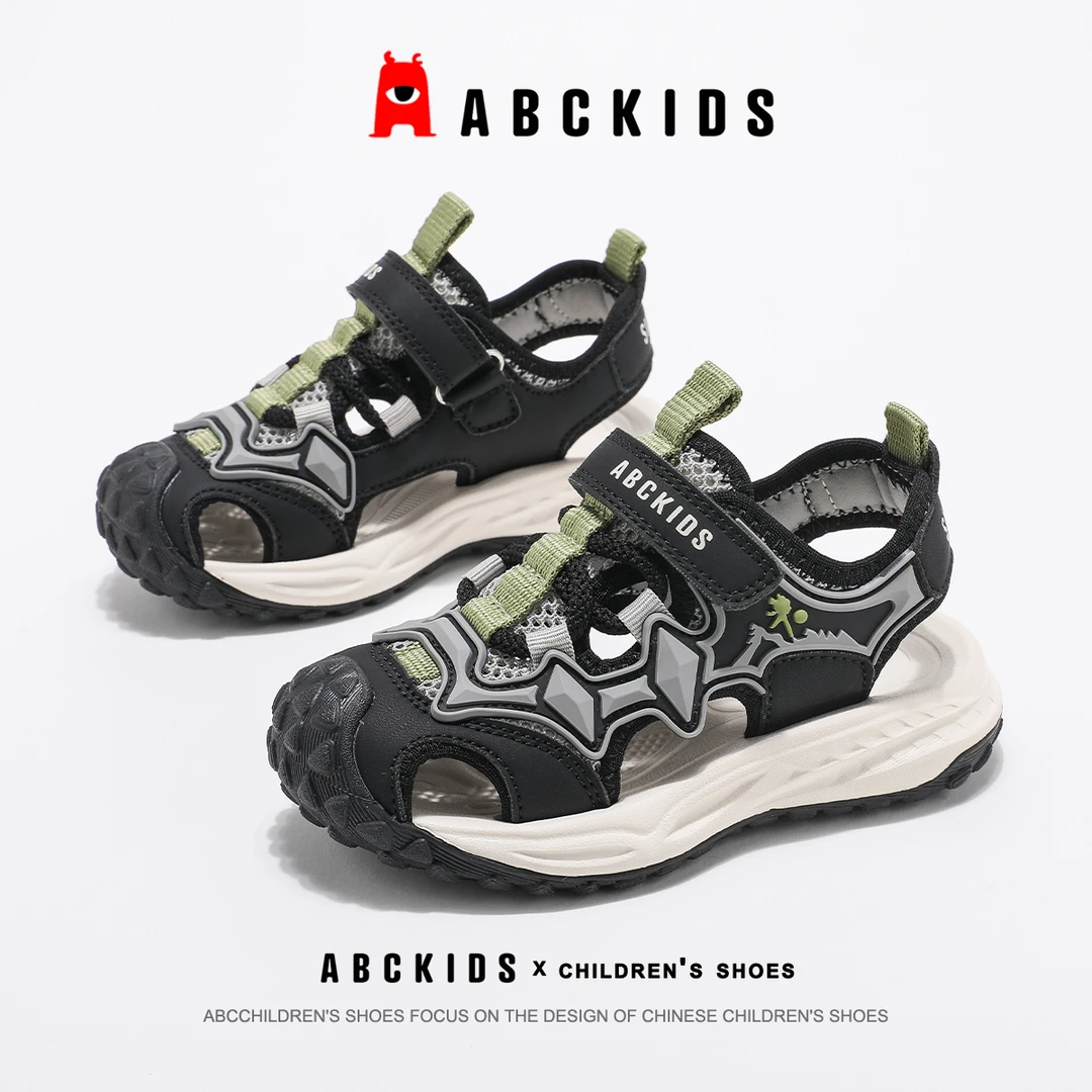 ABCkids【小鱼】男童凉鞋2025夏季新款包头防滑鞋子SY523603224AX
