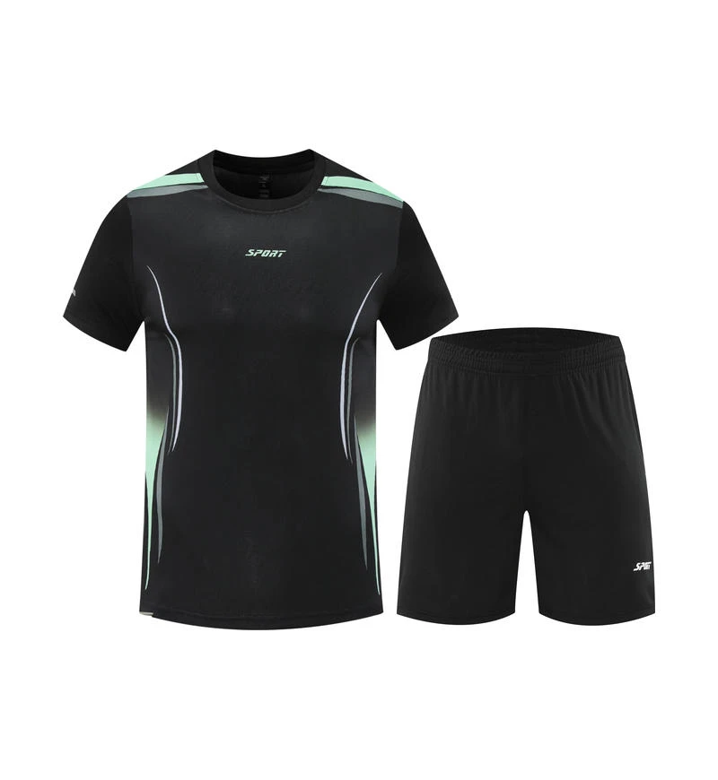 男士定制足球服套装成人夏季透气运动短袖比赛训练服队服上衣男款