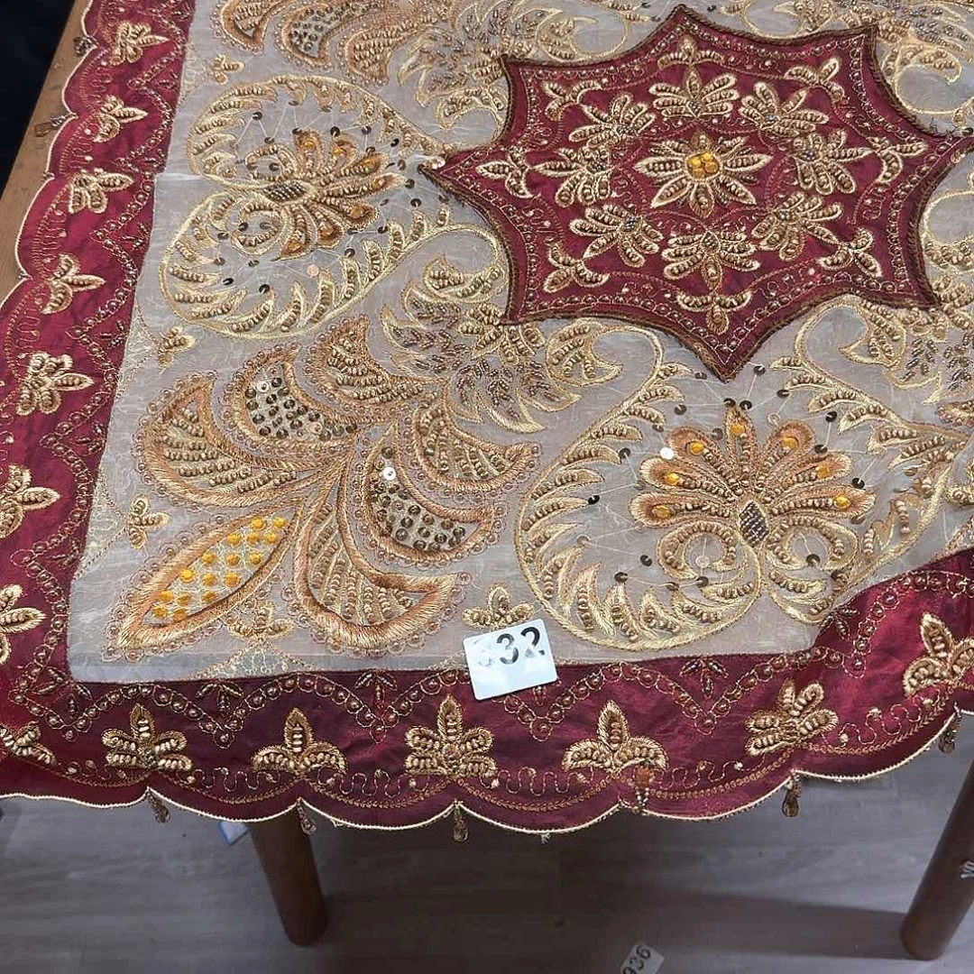 爱****婆332号 红凤尾珠绣