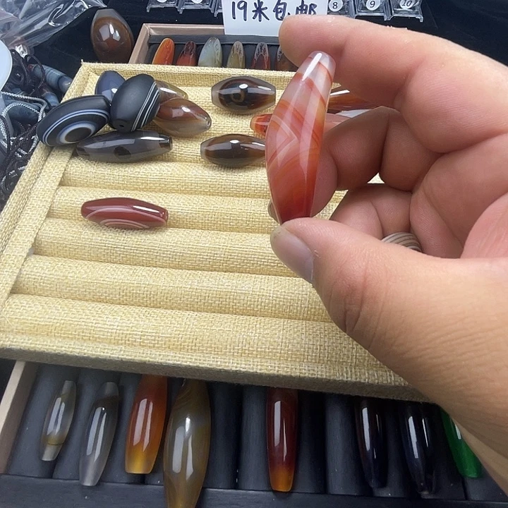 玛瑙/玉髓合金吊坠