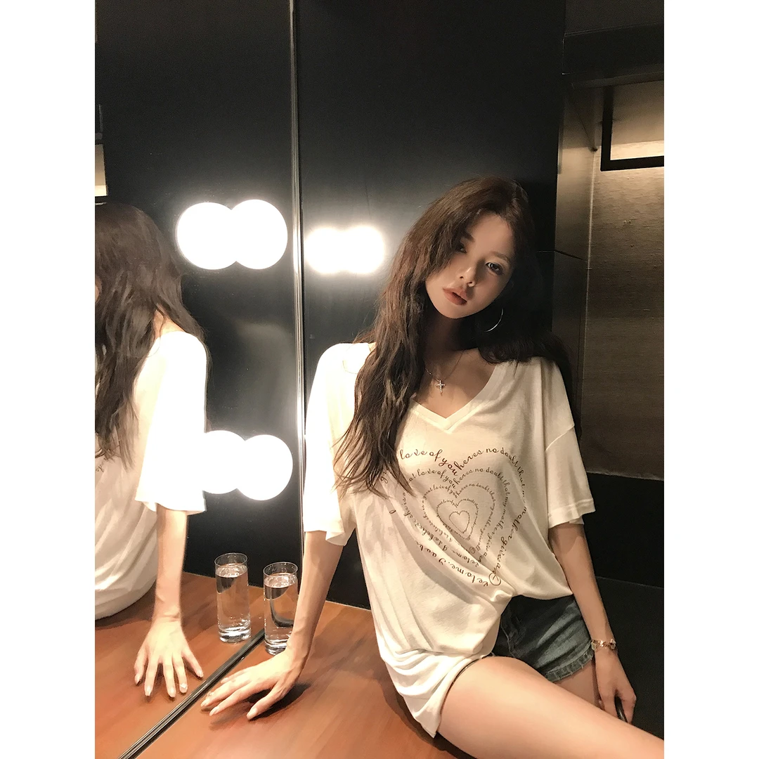 【QIUROUYAO邱肉瑶】520的心动一瞬*爱心放送双版型T恤套装