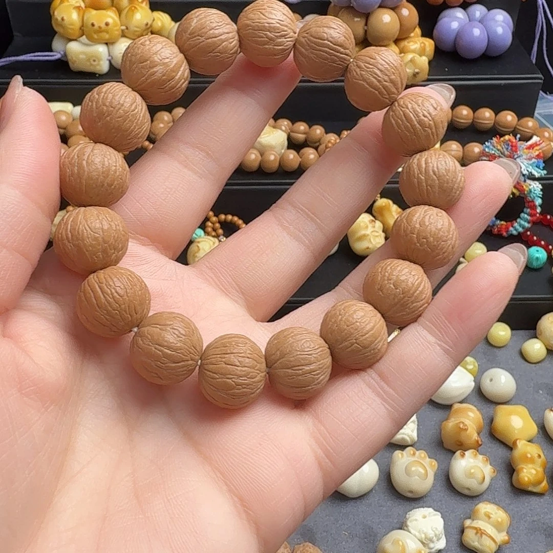 手串猴头核桃凤羽原皮无修