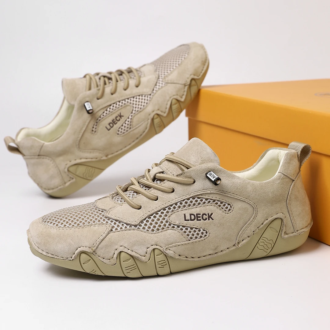 男士户外休闲夏季透气软底潮鞋百搭潮流轻便耐磨运动鞋LDECK跨境
