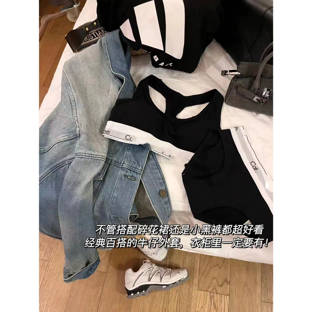 徐秋阳  莫奈 复古港风水洗色浅色牛仔外套休闲宽松韩版N012