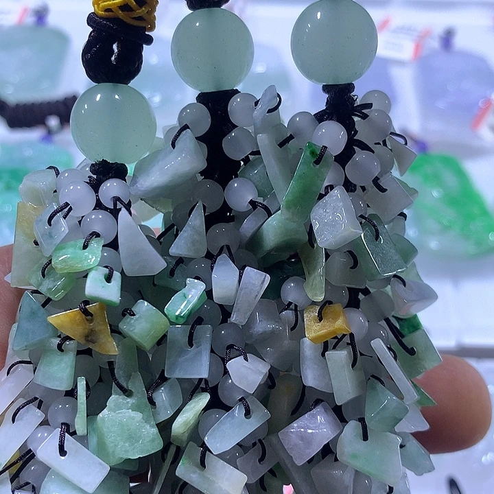 翡翠未镶嵌颈饰天然翡翠A货车挂多样性发货发其一