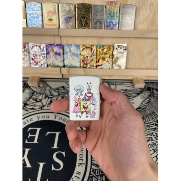 双面彩绘比奇堡全家福煤油打火机030