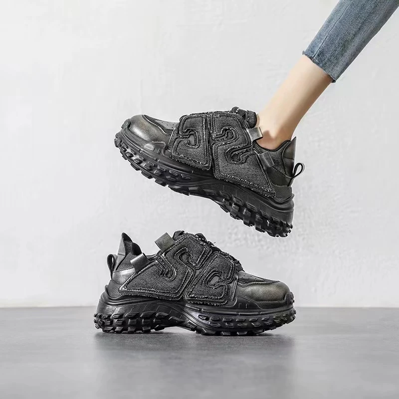 胡潮款老爹鞋新款春秋季百搭休闲厚底小众设计运动鞋710-18时尚