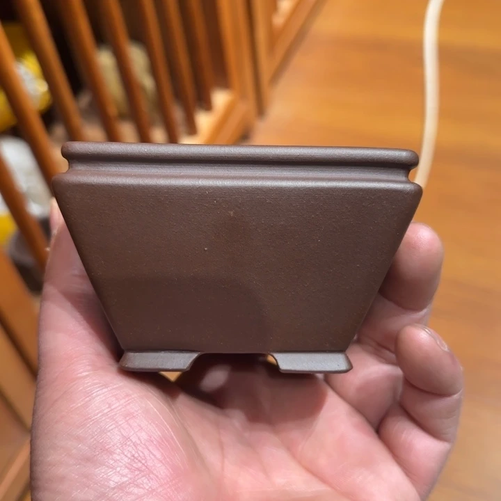 紫砂花盆陌*尘全手工制作