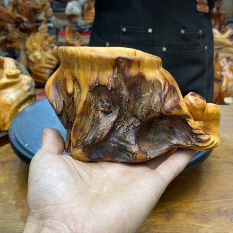 柏木（崖柏）云*遥太行崖柏陈化料摆件