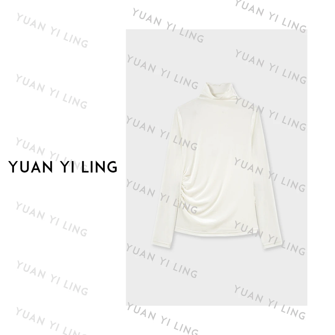 袁艺灵【复古记忆】丝绒复古摩登高级感百搭优雅打底衫3261